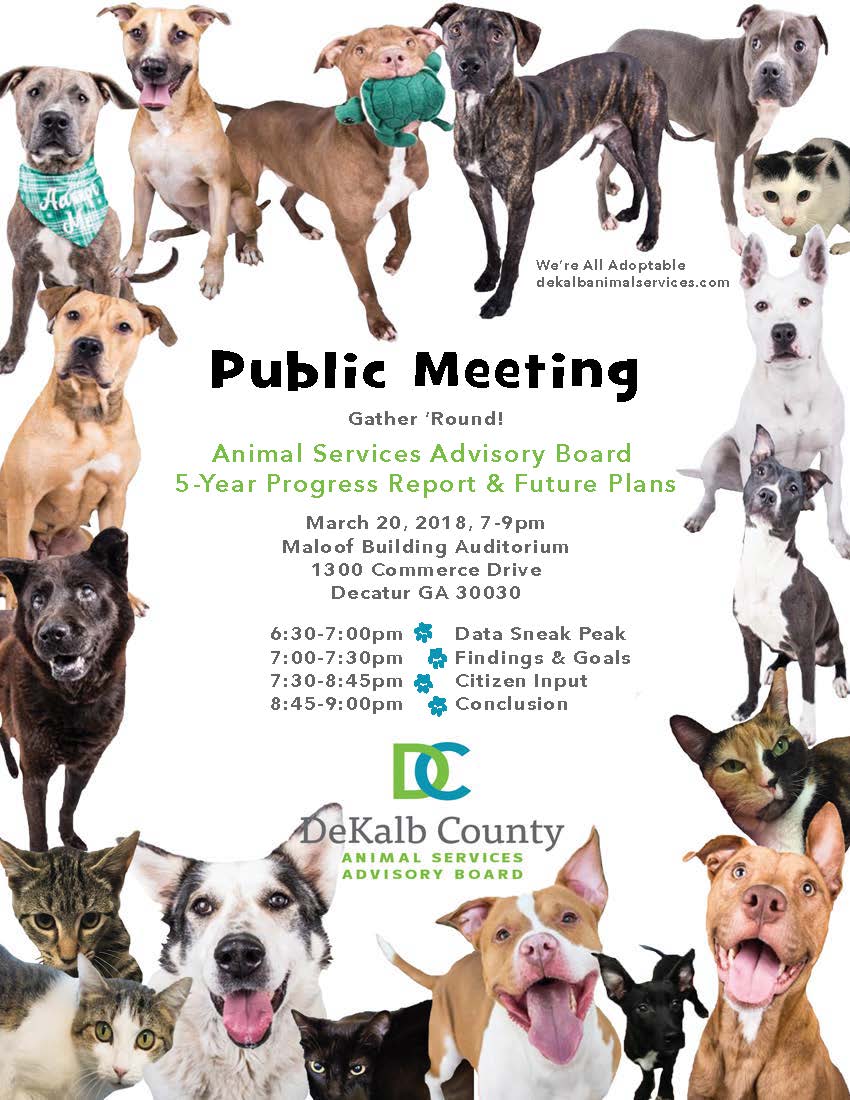 Animal Services Advisory Board Public Meeting | DeKalb County GA