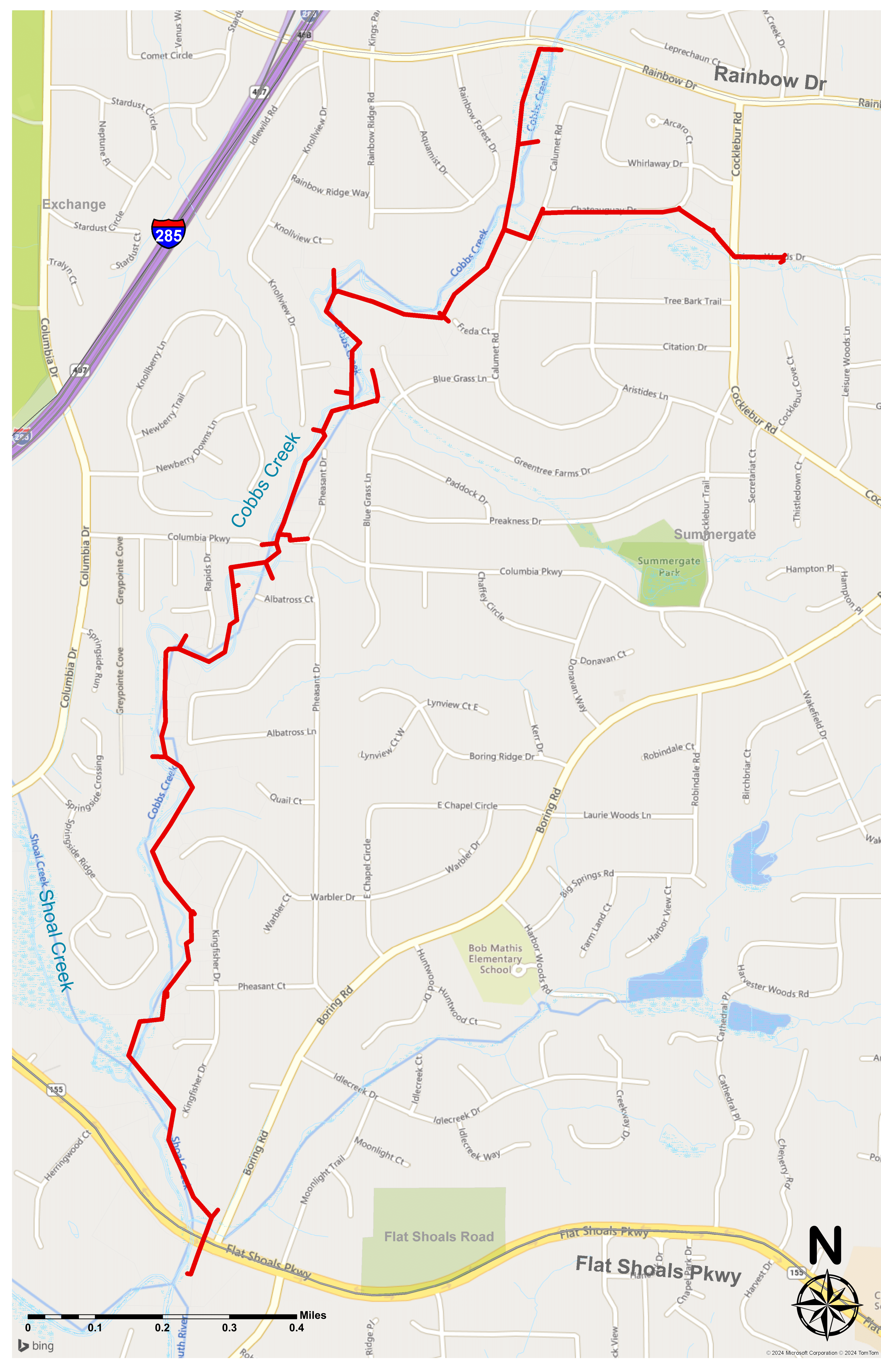 Cobb Fowler Map