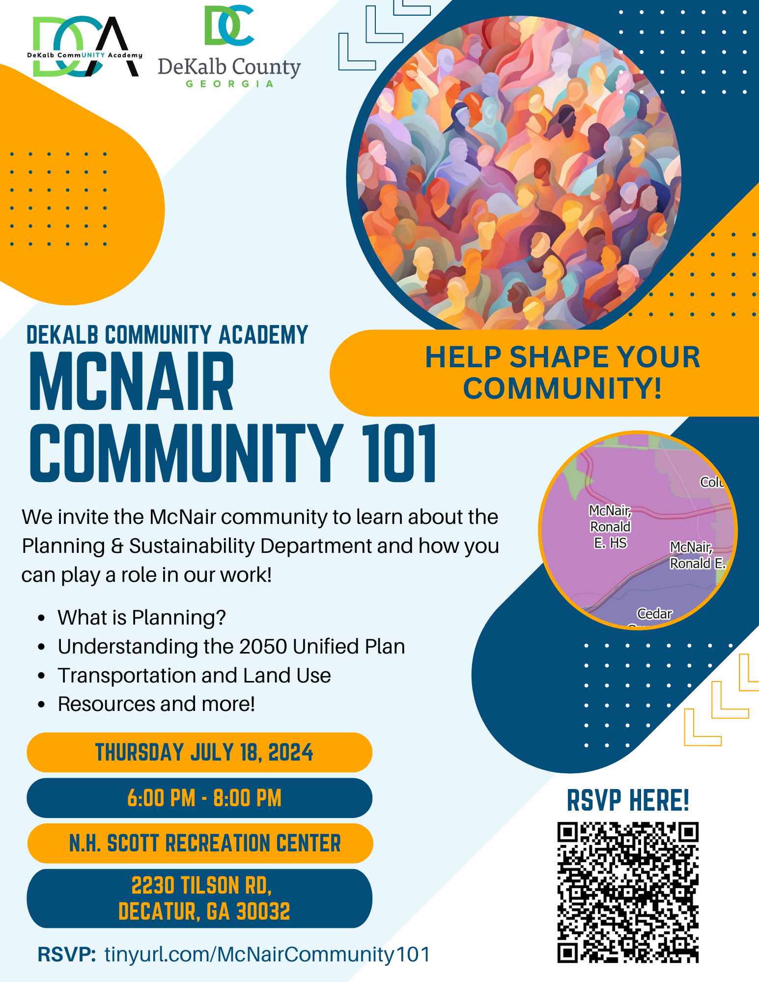 McNair Community 101 Event Flyer