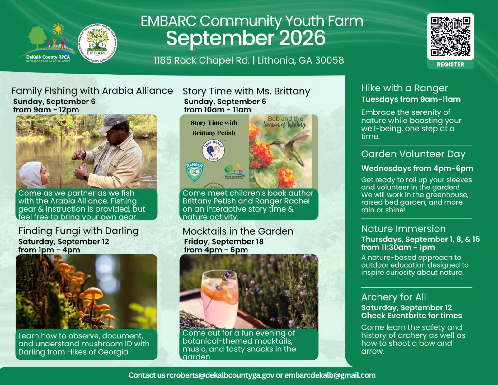 EMBARC September Program Calendar