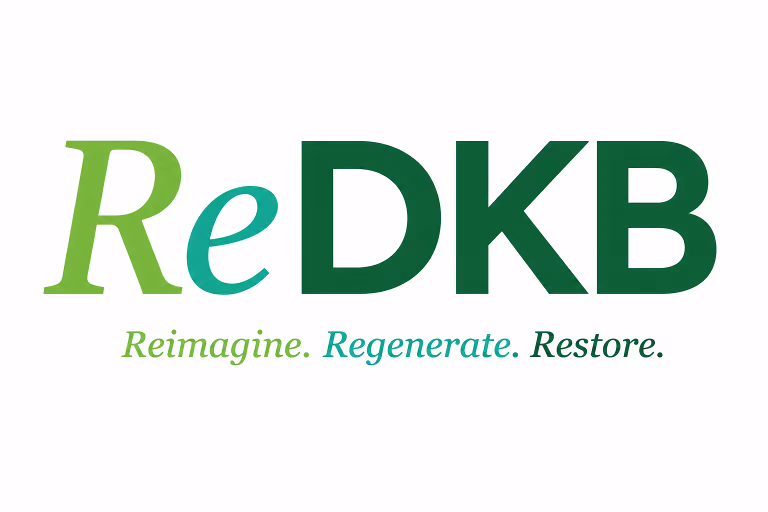 ReDKB logo with the tagline 'Reimagine. Regenerate. Restore.