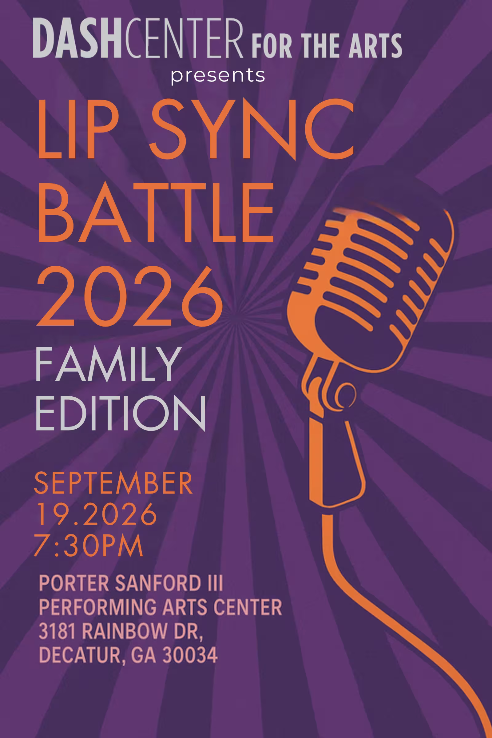 Lip Sync Battle Flyer Family Edition with Microphone
