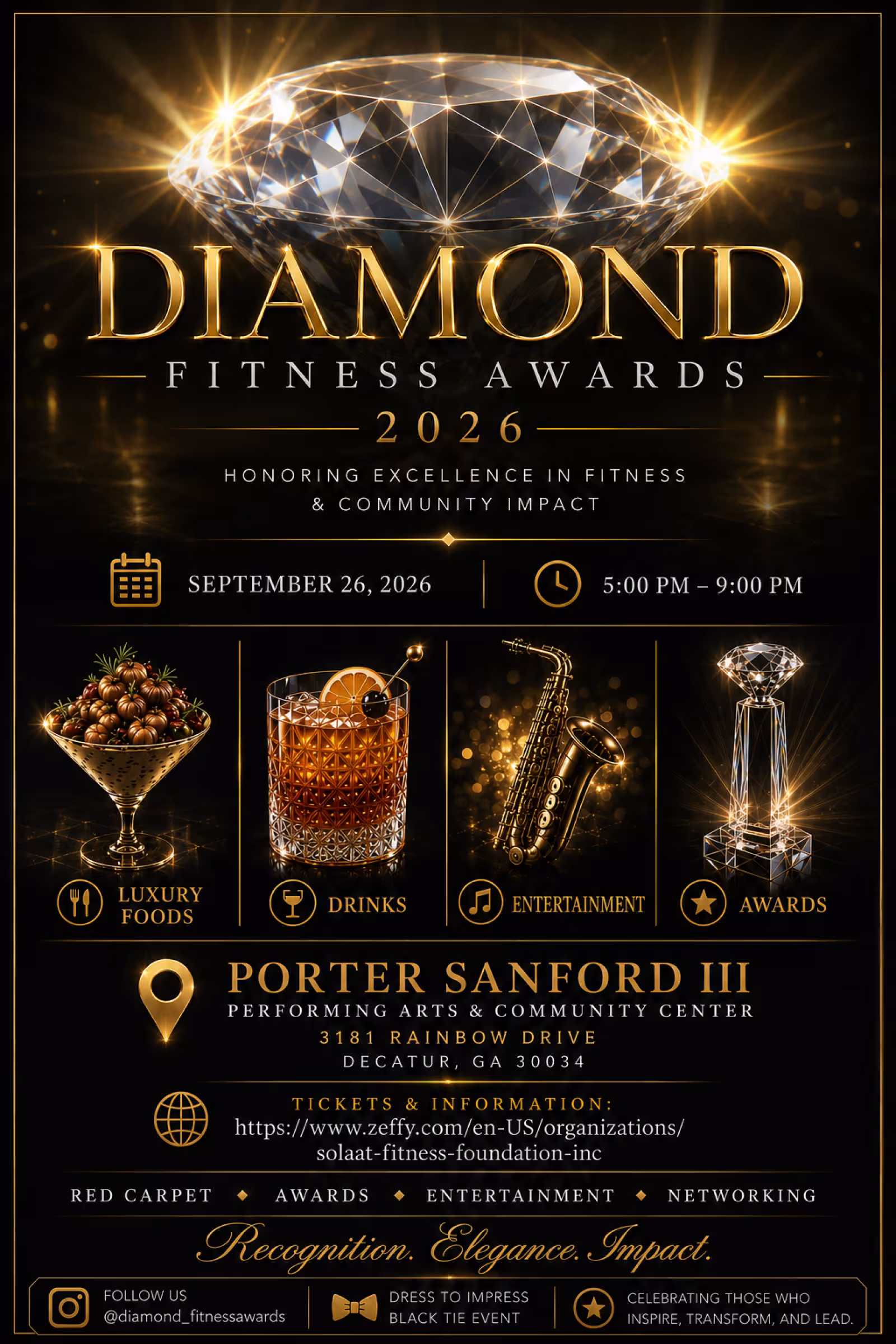 Diamond Fitness Awards Flyer