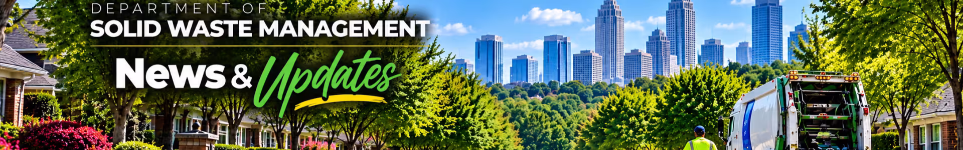 DeKalb County Solid Waste Management News & Update Hero Banner