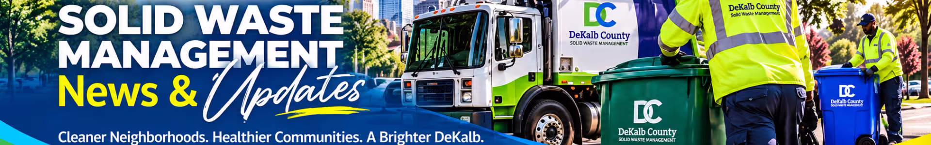 DeKalb County Solid Waste Management Department Hero Banner
