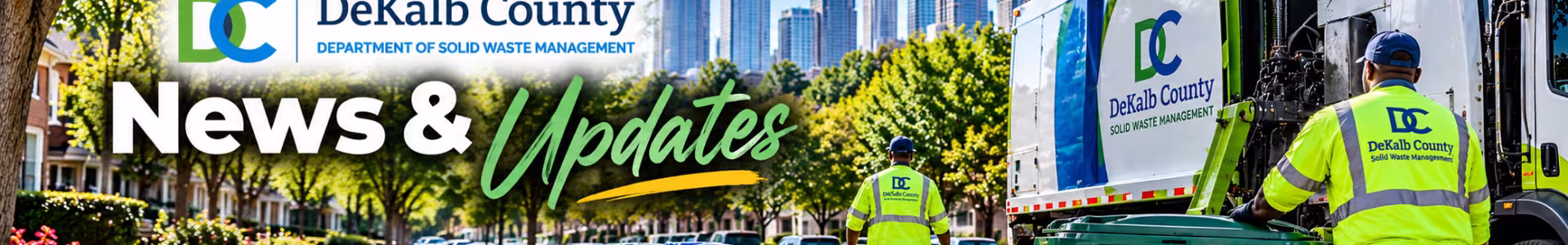 DeKalb County Solid Waste Management News & Updates Banner
